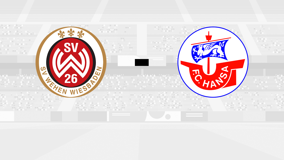 Logo SV Wehen Wiesbaden und Hansa Rostock